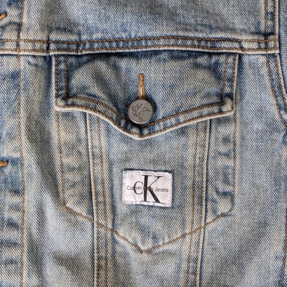 Vintage Calvin Klein Denim Jacket Men's Large - Picture 5 of 7